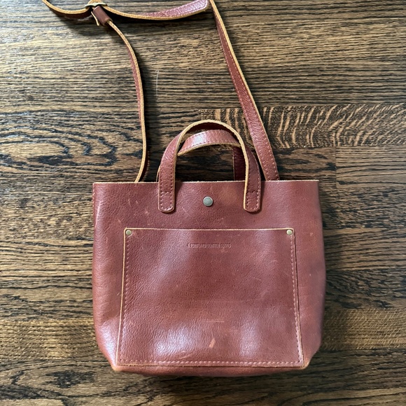 Portland Leather Goods 'Almost Perfect' Mini Crossbody - Nutmeg/Classic - Picture 1 of 5